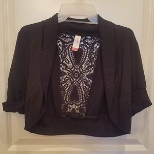 Bolero style cardigan